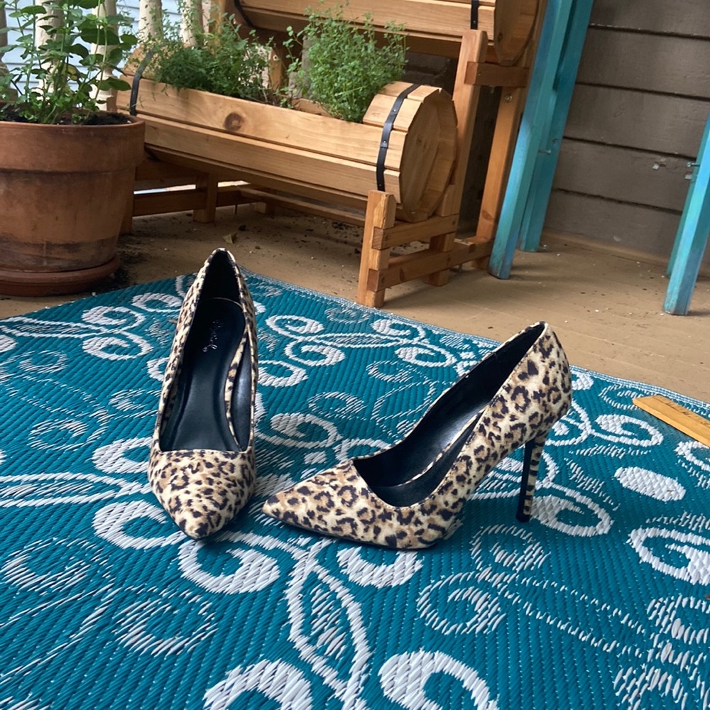 Animal print stilettos